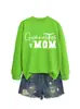 Mamá de Gimnasia Estación Independiente de Amazon Wish Sudadera Nueva de Otoño e Invierno para Mujer, Moderna y Versátil, Cómoda