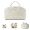 Bolsa de Cosméticos Portátil Estilo Novo Transfronteiriça para Mulheres, Bolsa de Higiene Pessoal Impermeável Tipo Travesseiro de Grande Capacidade, Bolsa de Higiene Pessoal Cosmética Portátil