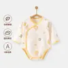 Ropa de una pieza para bebé, mameluco, algodón 100% Clase A, recién nacido 0-6 meses, capa base para bebé, manga larga, adecuado para todas las estaciones, estilo primavera y otoño