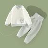 Traje Térmico para Bebé Primavera y Otoño Manga Larga Cintura Alta Protección de Barriga Ropa de Otoño para Bebé Recién Nacido y Pantalones Largos Ropa de Invierno Acolchada Básica para Niños
