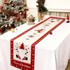 Bandeirinhas de Mesa de Natal Transfronteiriças 2026, Bandeirinhas de Mesa para Decoração de Festa Familiar de Feriado, Toalhas de Mesa de Natal para Jantar de Festa