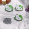 Parche de Lazo Rosa de Gatito para Manualidades de Resina Gato Kt Accesorios Populares para el Cabello Accesorios para Fundas de Teléfono Móvil