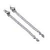 Aço inoxidável com fecho lagosta, etiqueta, corrente extensora, estrela dourada em relevo, gota d'água, pulseira colar corrente de cauda, produção de joias