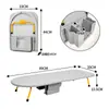 Tábua de Passar de Mesa Transfronteiriça Dobrável Tábua de Passar Reforçada Mesa de Passar Roupa Incluindo Rack de Armazenamento Tábua de Passar Doméstica