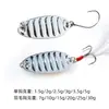 Isca Vibratória Rasteira com Micro Lantejoulas para Pesca em Riachos, Isca Minnow Vibratória Rasteira de Peça Metálica Nua