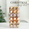 Decorações de Natal da Amazon 4cm/36pcs Conjunto de Bolas de Natal Pintadas em Barril Pingente para Árvore de Natal Atacado