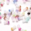 4x8mm Vidrio de Cristal Hongo Perlas Sueltas Natural Pequeño Colgante de Hongo Material para Hacer Collares Manualidades