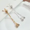 Cadena de Extensión de Cadena de Caja de Ajuste de Silicona que Conserva el Color Chapada en Oro de 14K Cadena de Extensión DIY Pulsera Casera Hecha a Mano con Cuentas Cadena de Extensión