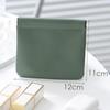 Bolsa de cosméticos portátil de alta gama, impermeable, bolsa de lápiz labial portátil, bolsa de almacenamiento de nicho para cosméticos con sellado automático para mujer