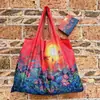 Bolso Estilo Pintura al Óleo de Van Gogh, Capacidad Extra Grande, Bolsa de Compras Plegable, Bolsa de Dibujos Animados Ecológica para Supermercado, Bolsa para la Compra, Bolsa de Almacenamiento