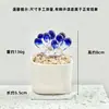 Adornos de Escritorio Hechos a Mano de Flor de Jacinto Suculento Esmaltado Decoración de Maceta de Planta Artificial de Vidrio Micro Paisaje Creativo