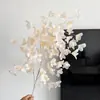 Flores de teto, flores artificiais, pequenas flores de sino, flores artificiais para sala de estar de casamento, decoração de salão de casamento, flores artificiais de phalaenopsis, flores de sino