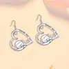 Pendientes Distintivos Lindos de Mono Pequeño en Forma de Corazón Exquisitos Versátiles Moda Creativo Regalo Conmemorativo Pendientes Frescos