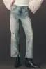 Fábrica de Ropa de Mezclilla Xintang de Guangzhou Pantalones de Pierna Recta Sueltos de Pierna Ancha Transfronterizos Algodón Elástico Ropa de Mezclilla Personalización