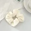 Goma para el pelo de gasa de burbujas plisada estilo francés para mujer, Coletero simple retro para coleta, Cuerda para el pelo elegante