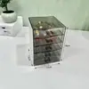 Caixa de Joias Antioxidação Cristal Transparente Acrílico à Prova de Poeira Pulseira Corrente Joia Brinquedo Caixa de Armazenamento de Pulseira com Contas
