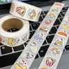 Pegatinas de Rollito de Capibara Pequeño, Populares en Xiaohongshu, Estilo de Dibujos Animados Lindo, Mismo Estilo que los Estudiantes, Decoración de Alto Valor para Diarios y Sellado