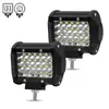 Especial internacional para barra de luz de trabalho spotlight de 4 polegadas, 4 fileiras, 72w, 24 LEDs, spotlight de teto/frontal para carro, veículo off-road
