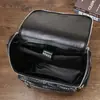 Mochila para Hombre con Patrón de Vientre de Cocodrilo, Mochila de Gran Capacidad, Bolso para Hombre, Tendencia Esencial para Viajes de Negocios, Estilo Minimalista Urbano
