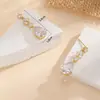 Pendientes de Gota de Agua con Forma de Pera de Venta Caliente Transfronterizos, Versátiles, Simples, Elegantes, Modernos, Banquete de Boda, Estilo de Lujo Ligero, Pendientes de Pétalo
