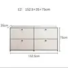 Mueble de TV de acero inoxidable USM, mueble modular, combinación libre tipo bloque de construcción, aparador Bauhaus, zapatero de almacenamiento estilo ins