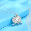 Collar de Plata Esterlina s925 Ruyi Ping An Lock para Mujer Ruyi Lock Auspicioso Buena Suerte Estilo Nacional Diseño con Sentido de Bendición Cadena Clavicular