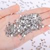 Cristal Caliente de Venta Transfronteriza Fondo Plano Diamante Guomao A Diamante diy Color Blanco Redondo Pedrería Accesorios de Joyería para Uñas