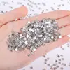 Rhinestones de Cristal de Espalda Plana de Venta Caliente Transfronterizos, Rhinestones Redondos de Colores Grado A para Comercio Nacional para Arte de Uñas DIY y Decoración de Fundas de Teléfono