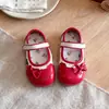 Sapatos de Princesa para Meninas Fofos e Modernos Primavera e Outono Novos 2026 Rosa Bebê Estampa de Desenho Leves para Crianças Pequenas