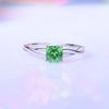 Anel Liso em Prata de Lei S925 Pedra de Alto Carbono Anel de Diamante Quadrado Feminino Estilo Frio Ins Luxo Leve Anel de Nicho Feminino Simples Aberto