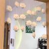 Cortina suspensa Powder Yunbeier Cortina curta Cortina divisória Cortina decorativa Loja Meia cortina Sushi Shop Cortina Porta de casa Cortina sem perfuração