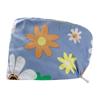 Gorro quirúrgico de dibujos animados para quirófano, estampado, algodón puro, ajustable con hebilla, gorro para mujer con cinta y toalla para el sudor, gorro de médico, farmacia, enfermera