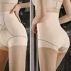 Calças Populares de Comércio Exterior Transfronteiriço de Cintura Alta Estampadas com Controle de Barriga, Levanta Bumbum, Afina a Cintura, Calças Modeladoras Seamless Plus-Size para Modelar a Barriga