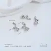 Chapado en cobre oro de 14K superficie lisa flor pequeña capullo rosa trébol de cuatro hojas trébol de tres hojas hojas dobles colgante accesorios hechos a mano para DIY