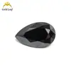 Venta al por mayor de fábrica moissanita de color forma especial gota de agua forma de pera piedra desnuda 1-3 quilates claridad VVS certificado código de cintura completo