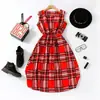 Comércio Exterior Roupas para Mulheres de Meia-Idade e Idosas, Roupas para Mães, Vestido de Comprimento Médio, Novo Estilo Solto de Verão, Afinando e Rejuvenescedor