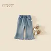 Ropa para Niños Niñas Jeans Otoño 2026 Nuevo Estilo Coreano Pantalones Acampanados para Niños Estilo Primavera y Otoño Pantalones Largos Pantalones para Bebé Niña