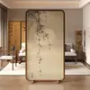 Biombo para Sala de Estar, Uso Doméstico, Madera Maciza, Oficina, Sala de Té, Dormitorio, Decoración de Bambú Estilo Zen, Pantalla de Asiento, Entrada