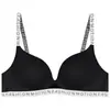 Ropa interior para mujer sin varillas pequeño pecho push up ajustable una pieza Top soporte espalda bonita sujetador traje de sujetador sexy para mujer