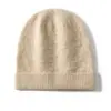 Chapéus de Cashmere para Outono e Inverno para Homens e Mulheres, Chapéus de Cabeça de Cor Sólida Tricotados à Prova de Frio e que Mantêm o Calor, Chapéus Largos que Protegem as Orelhas, Modernos e Casuais