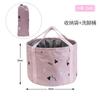 Cubo de baño de pies para viajes y camping, cubo de baño de pies portátil y plegable para exteriores, bolsa de baño de pies para el hogar, cubo de baño de pies multifuncional para el hogar