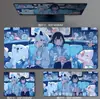 Alfombrilla de Ratón Extra Grande para Hombres y Mujeres, Alfombrilla Bidimensional Resistente a Manchas, Escritorio de Oficina Juego, Alfombrilla de Ratón E-Sports Anime Hatsune