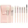 Set de Pinceles de Maquillaje 18 Piezas Base Polvo Corrector Sombra de Ojos Rubor Aplicador de Pincel de Maquillaje Base Set de Viaje
