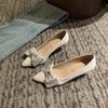 020412-2 Magia Púrpura y Exquisitos Zapatos de Mujer de Talla Grande de Punta de Boca Baja Zapatos Individuales de Mujer Ensanchados y Gordos mm Zapatos de Tacón Alto Transfronterizos