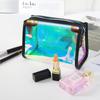 Bolsa de Maquillaje Estilo Coreano Bolsa de Almacenamiento de Distribución Neceser de Maquillaje TPU Láser Portátil Transparente Ins Bolsa de Artículos de Tocador Transfronteriza Impermeable