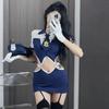 Divertido cos sexy uniforme traje fiesta nocturna escenario KTV juego de rol secretaria azafata cos traje traje