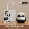 Caneca de Chá de Cerâmica Panda Caneca de Separação de Chá Caneca Fofa para Escritório Caneca Criativa com Tampa e Filtro