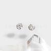 Arete de titanio F136 con incrustación de circonita de tres garras 5A, clavo para el labio de titanio G23, joyería para perforación del cuerpo humano, accesorios para clavo de hueso de la oreja