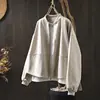 Chaqueta de Cuero PU con Cuello Alto y Doble Bolsillo para Mujer, Corte Holgado, Tallas Grandes, Estilo Primavera, Cardigan Versátil Casual Coreano tipo Baseball