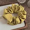 Estilo Coreano Nuevo Bloqueo de Color Serie Color Café Tela Scrunchie Elegante Moño Atadura para el Cabello Accesorios para el Cabello Atadura para Cola de Caballo Accesorios para el Cabello